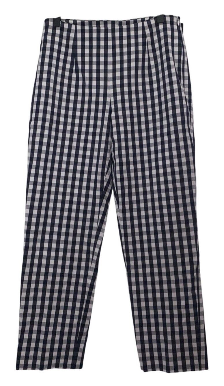 NWT Brooks Brothers Gingham Checkered Ankle Pants Size 2 RN93986